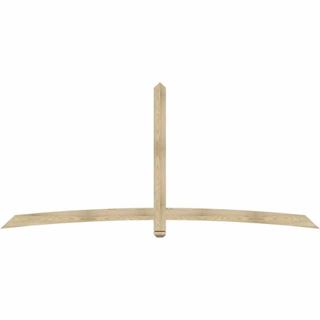 Ekena Millwork Bellingham Rough Sawn Timber Gable Bracket, Douglas Fir, 108"W x 49"H x 2"D x 4"F, 11/12 Pitch GBW108X49X0204BEL00RDF